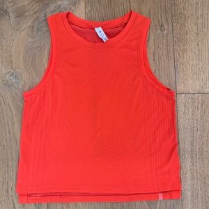 Lululemon women’s size 2 Train to Be Tank Top in Autumn Red